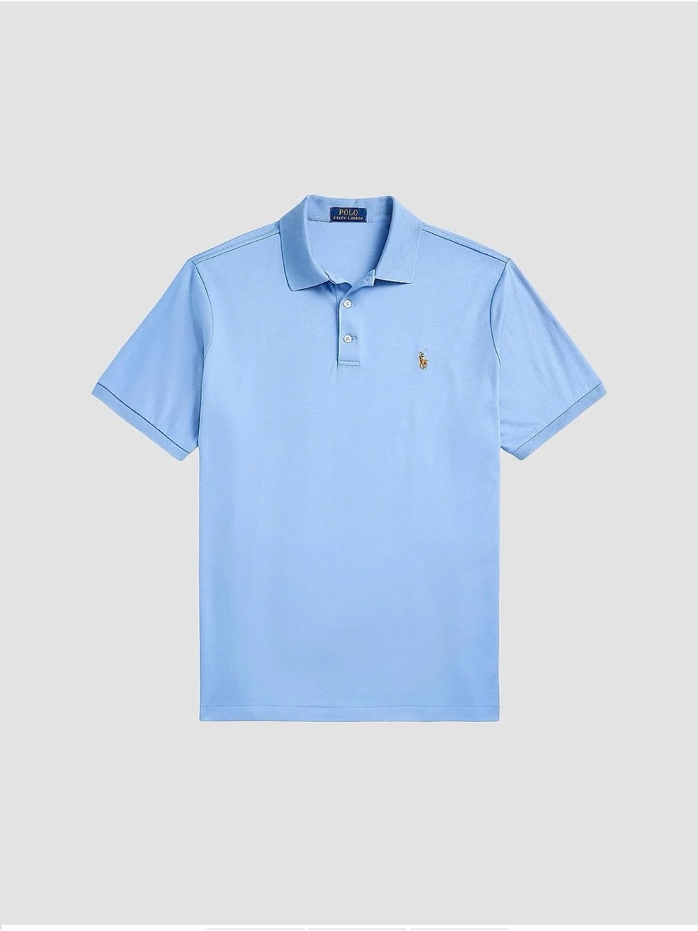 NWT Polo by Ralph Lauren Men’s Sky Blue Classic Pique Polo Pima Cotton Shirt
